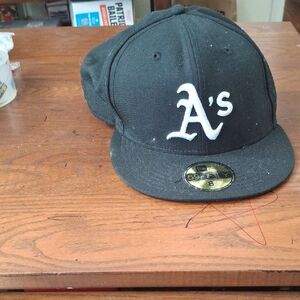 New Era Black A's Cap